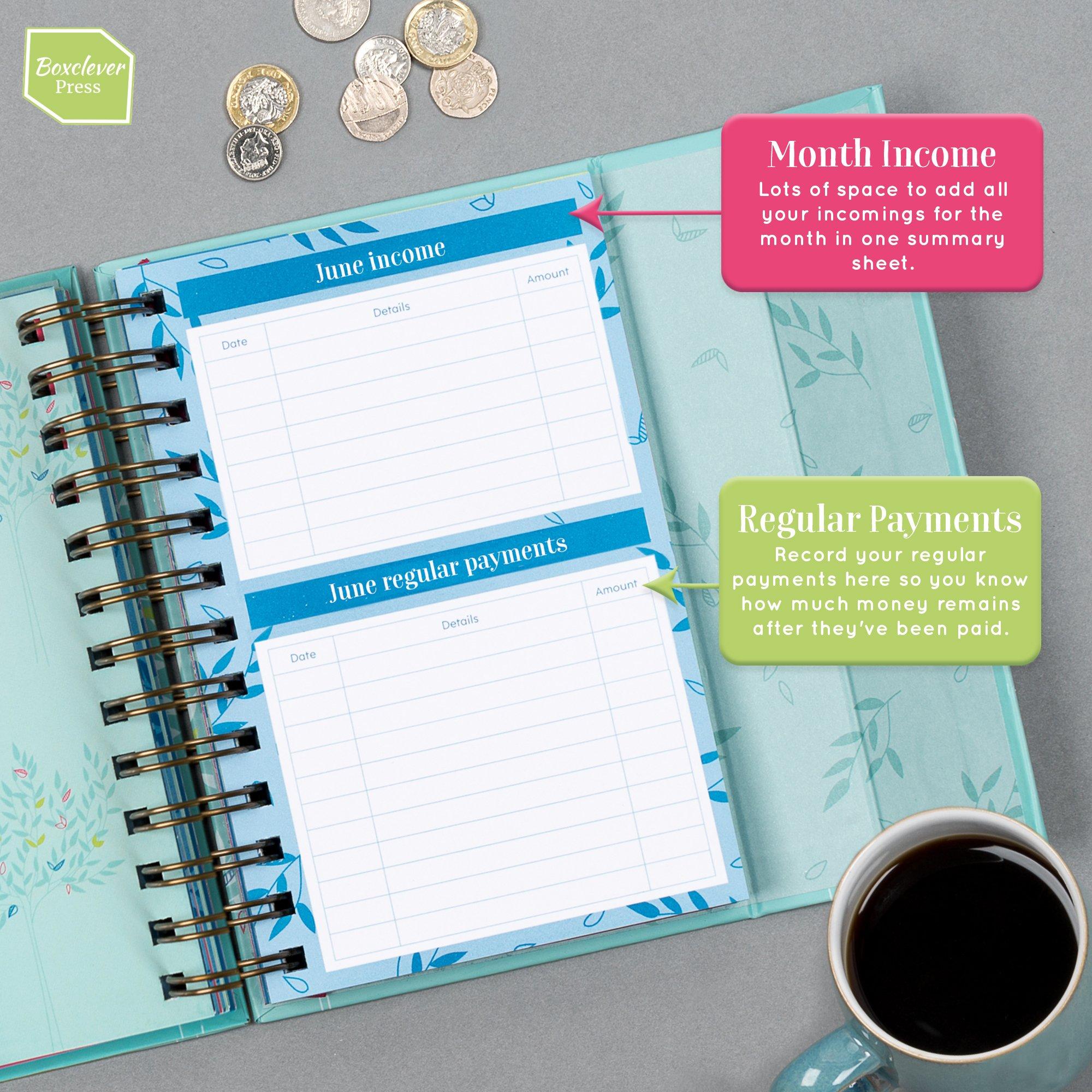 boxclever press budget book monthly bill organizer monthly bill planner book