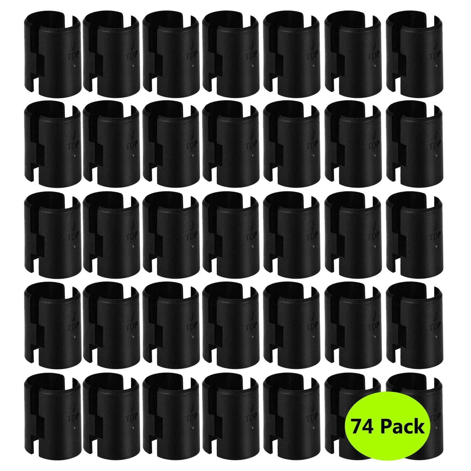 Wire Shelf Clips 74Packs,Wire Shelving Shelf Lock Clips for 1" Post